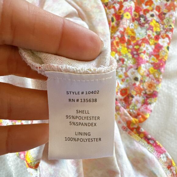 HUTCH Selene Floral Bustier Midi Dress Sweetheart Ditsy Floral Print | Small - Picture 10 of 10